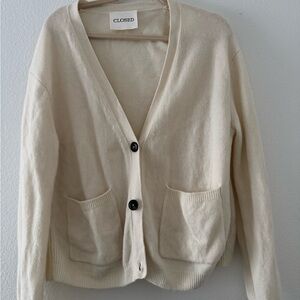 Closed Women's Beige Cardigan Sweater